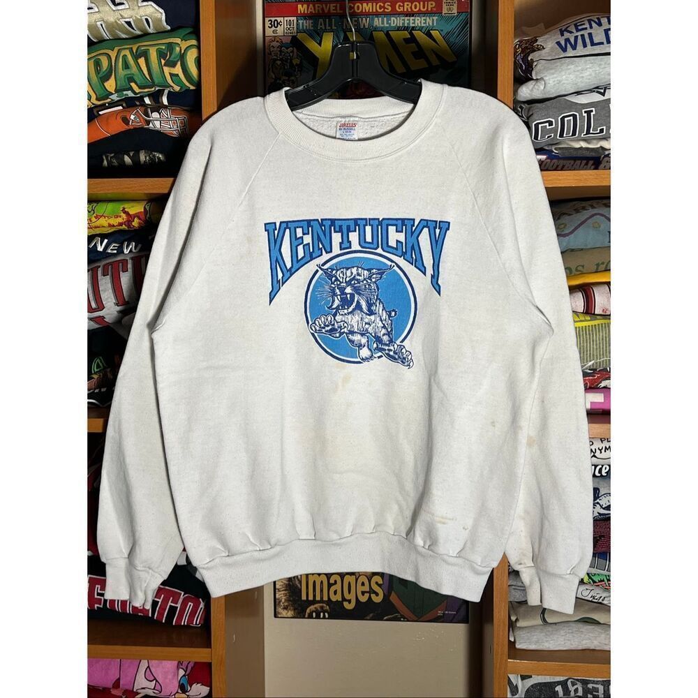 Vintage 80s Kentucky Wildcats University Sweater - Picture 1 of 6
